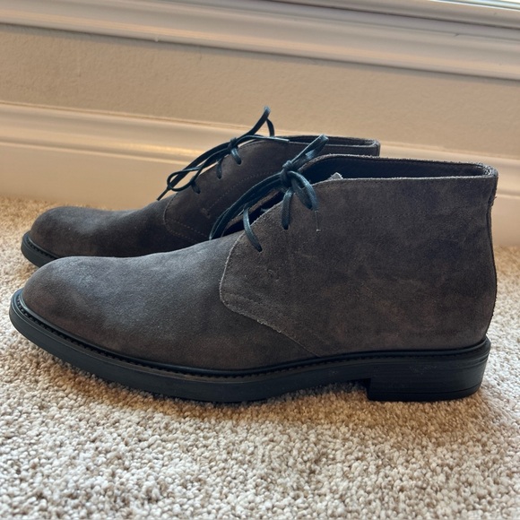 BRUNO MAGLI Men Gray Suede Desert Boots US 9.5 / EU 43 / UK 9 Chukka Hand Made - Picture 1 of 10